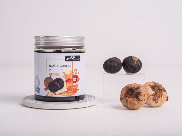 Black garlic in pure honey 300g